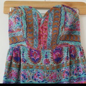Maple (Anthropologie) Strapless Dress